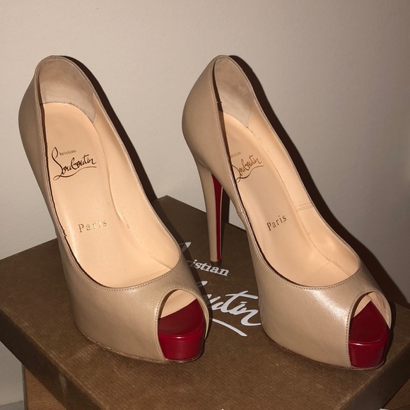 Christian Louboutin Shoes - Christian Louboutin Vendome 120 Beige/Tan Shoes